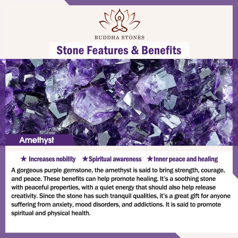 FREE Today: Positive and Self Care Natural Lapis Lazuli Amethyst Frosted Stone Bead Bracelet
