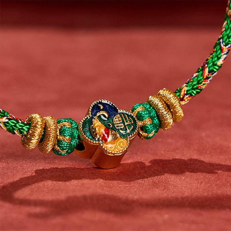 Buddha Stones Hand-Woven Koi Fish Fu Character Success Rope Bracelet