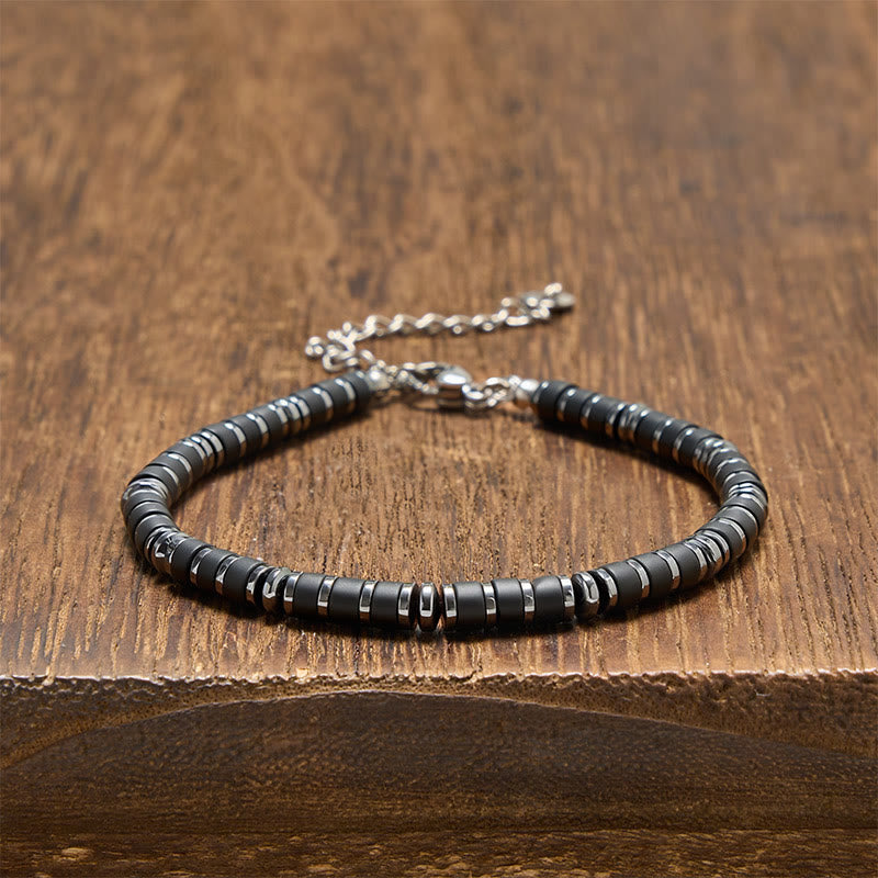 FREE Today: Positive and Self Care Natural Lapis Lazuli Amethyst Frosted Stone Bead Bracelet