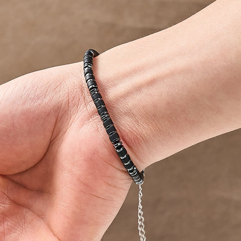 FREE Today: Positive and Self Care Natural Lapis Lazuli Amethyst Frosted Stone Bead Bracelet