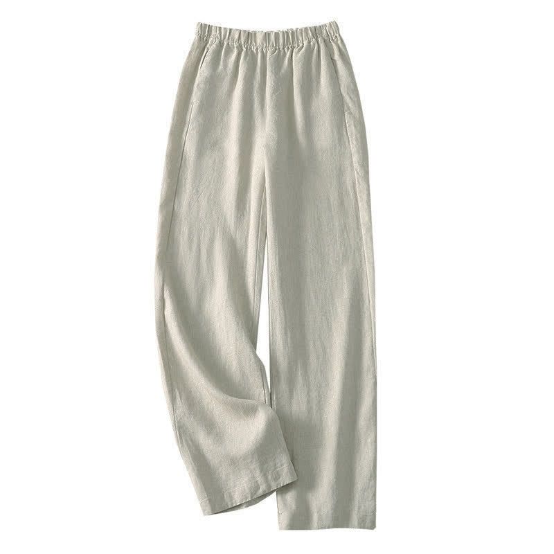 Buddha Stones Daily Plain Simple Design Women's Pants With Pockets