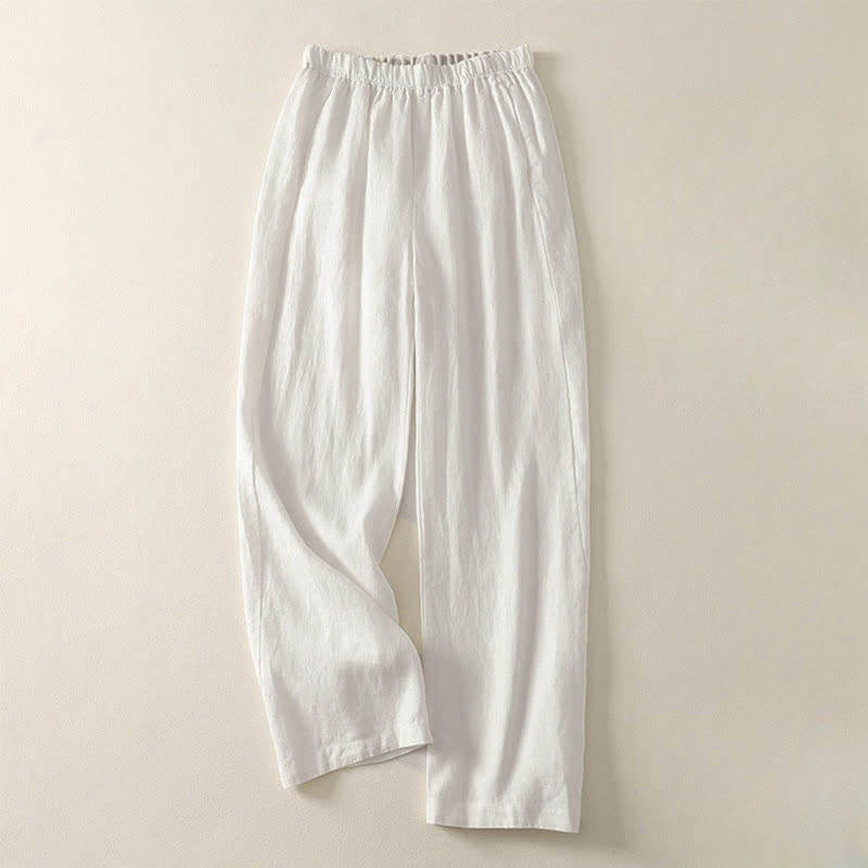 Buddha Stones Daily Plain Simple Design Women's Pants With Pockets