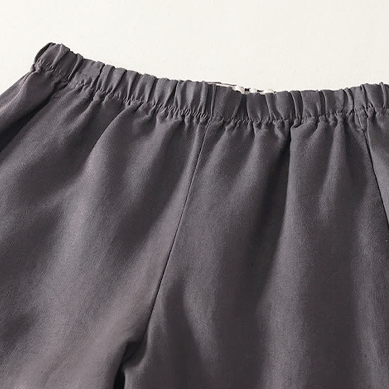 Buddha Stones Daily Plain Simple Design Women's Pants With Pockets
