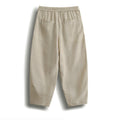 Buddha Stones Summer Casual Minimalist Drawstring Solid Cropped Pants Men's Harem Pants With Pocket