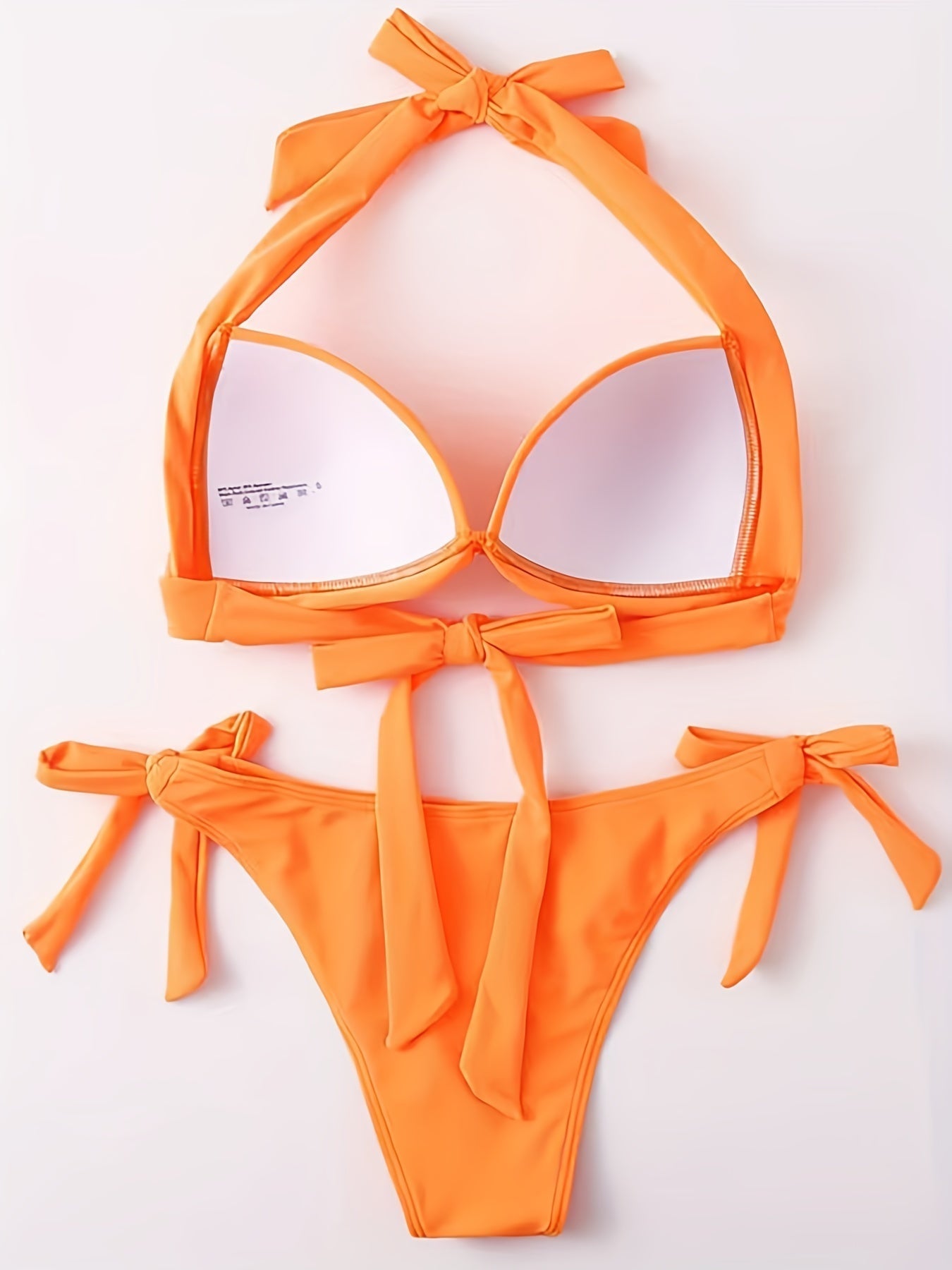 Women's High Waist Ruched V-Neck Bikini Set