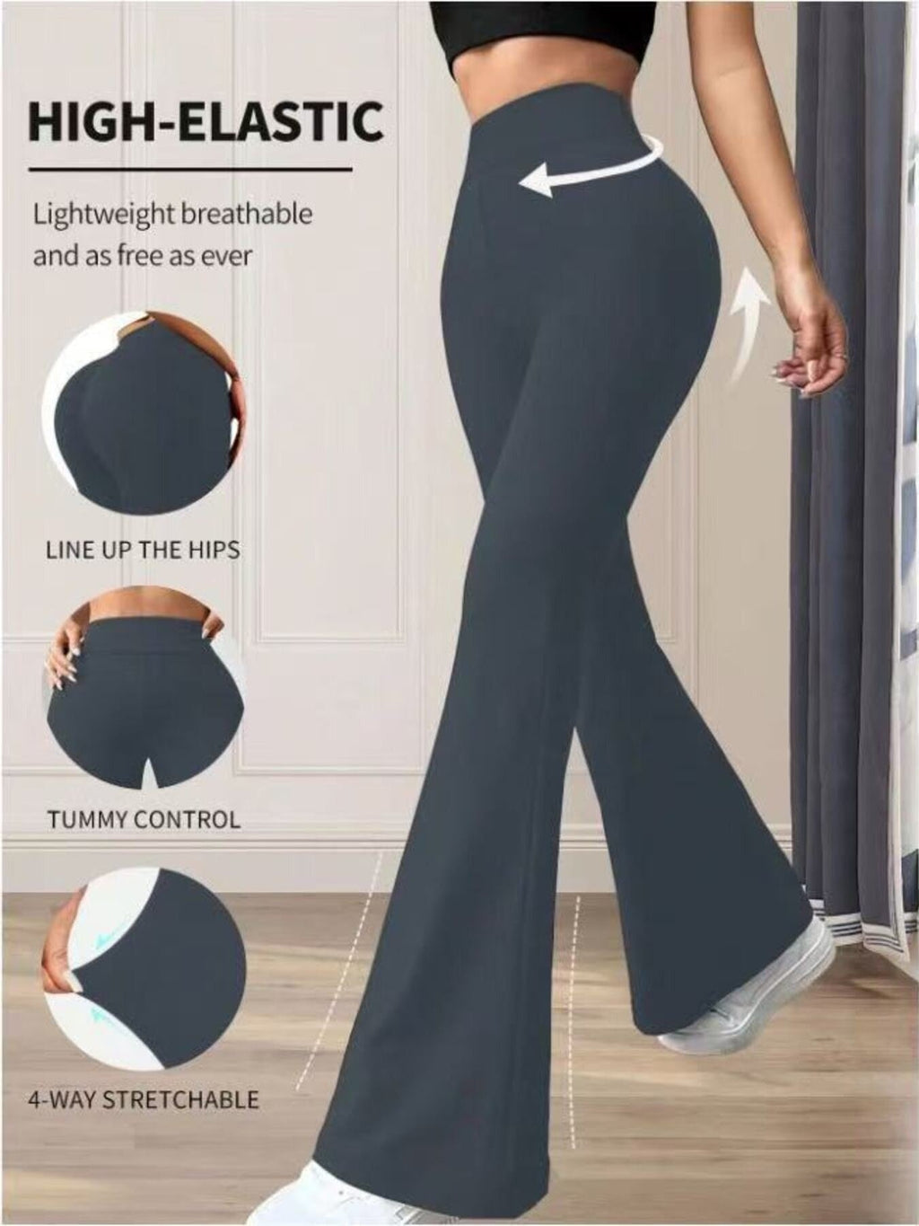 High Waist Flare Pants